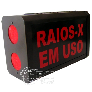 Equipamentos Radiologia - Sinaleiro Salas Raios X - Sinaleiro Luminoso Raios X GRX 220V